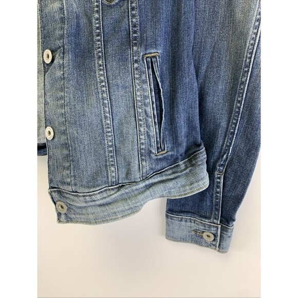 Levi Strauss Denim Trucker Jean Jacket Button Collared Cotton Womens Size Medium - Picture 6 of 16